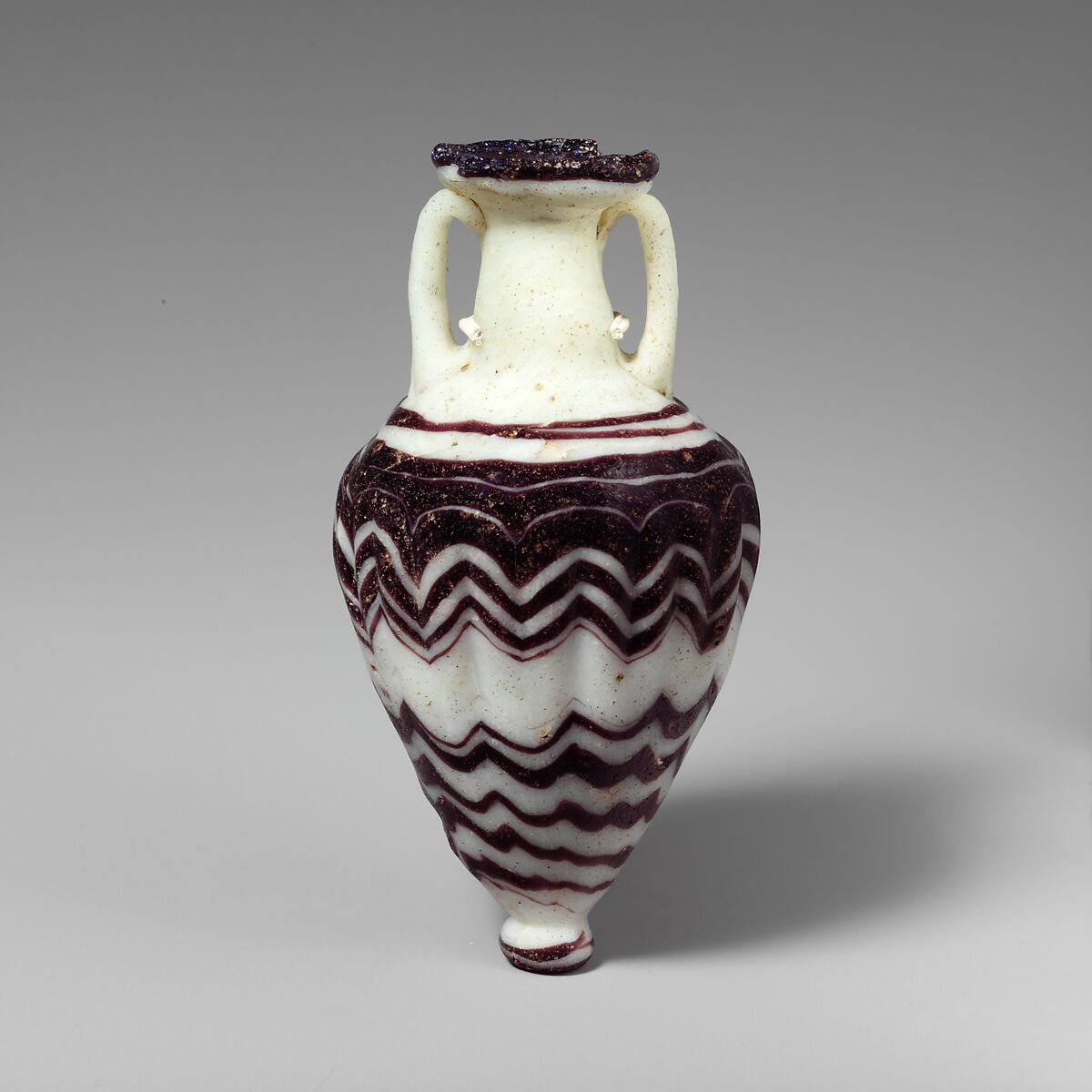 Glass amphoriskos (perfume bottle), Glass, Greek, Eastern Mediterranean 