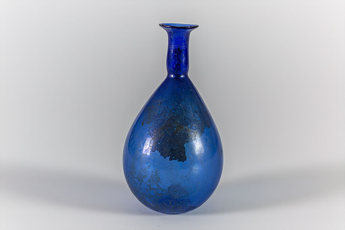 Glass perfume bottle, Glass, Roman 