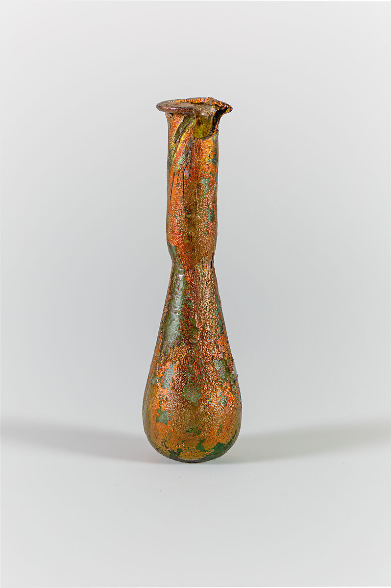 Glass perfume bottle, Glass, Roman 