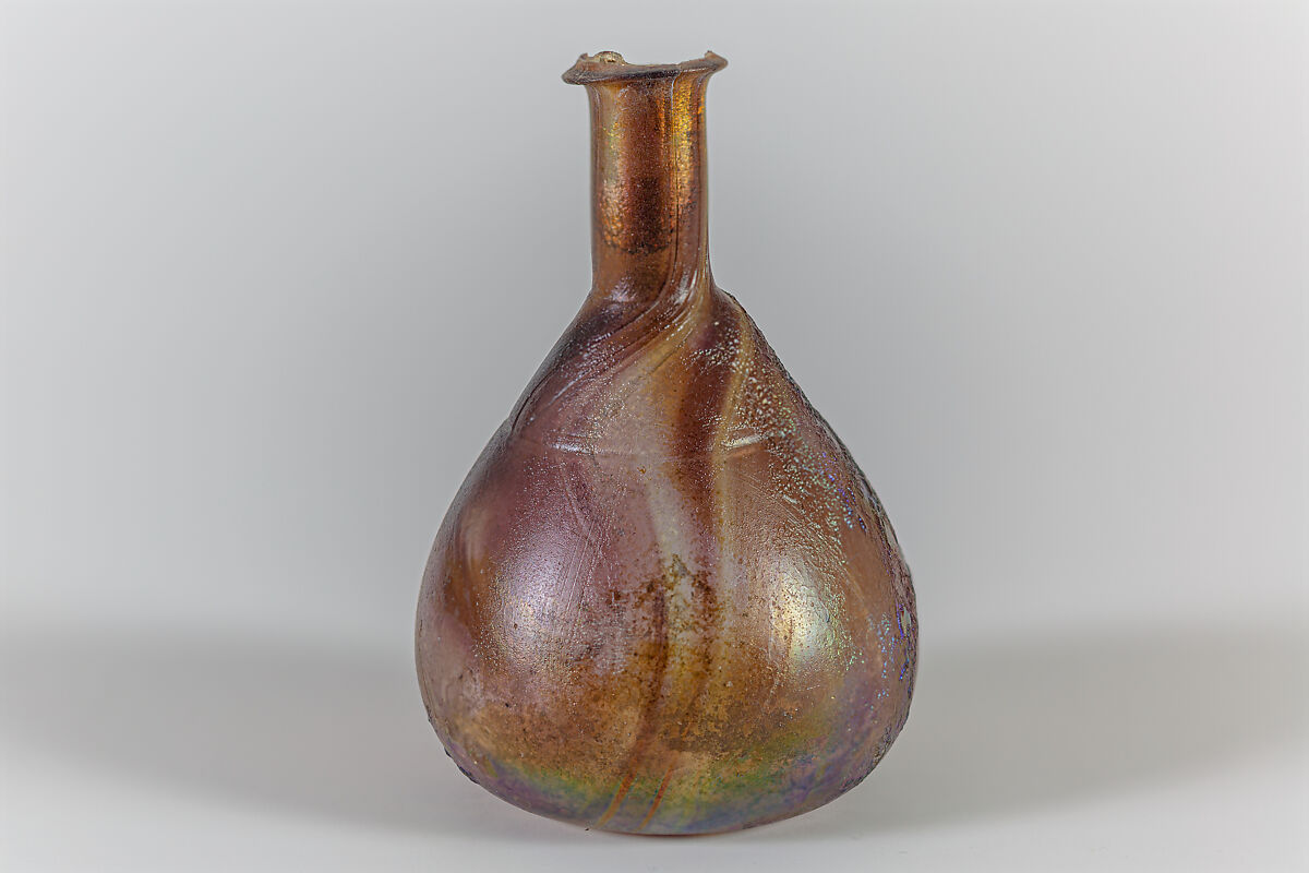 Glass perfume bottle, Glass, Roman 
