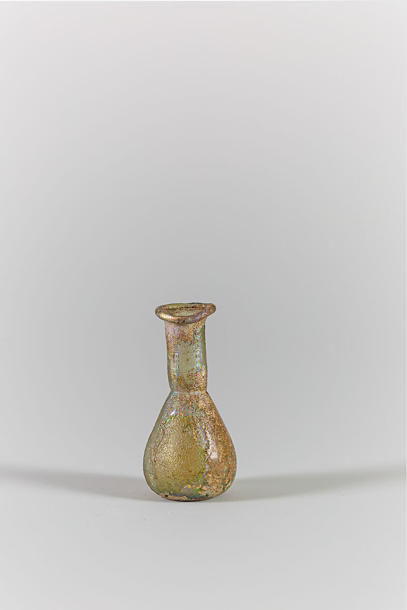 Glass perfume bottle, Glass, Roman 