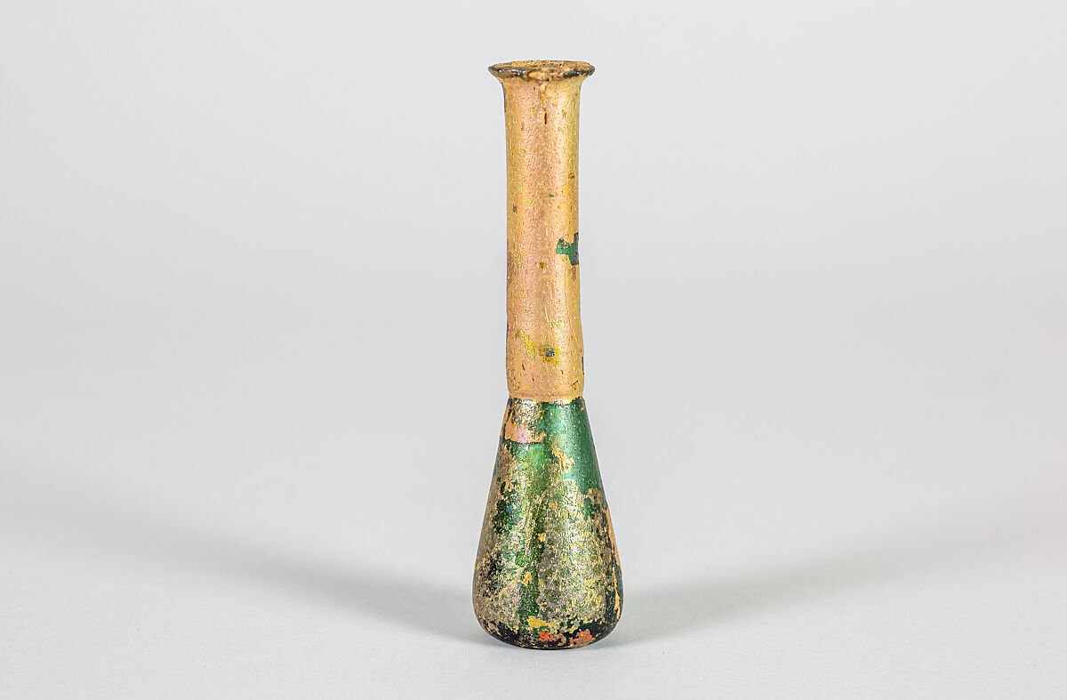 Glass perfume bottle, Glass, Roman 