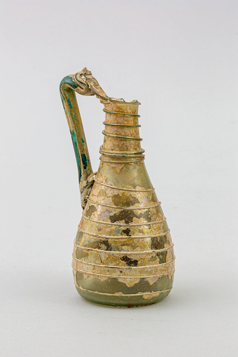 Glass jug, Glass, Roman 