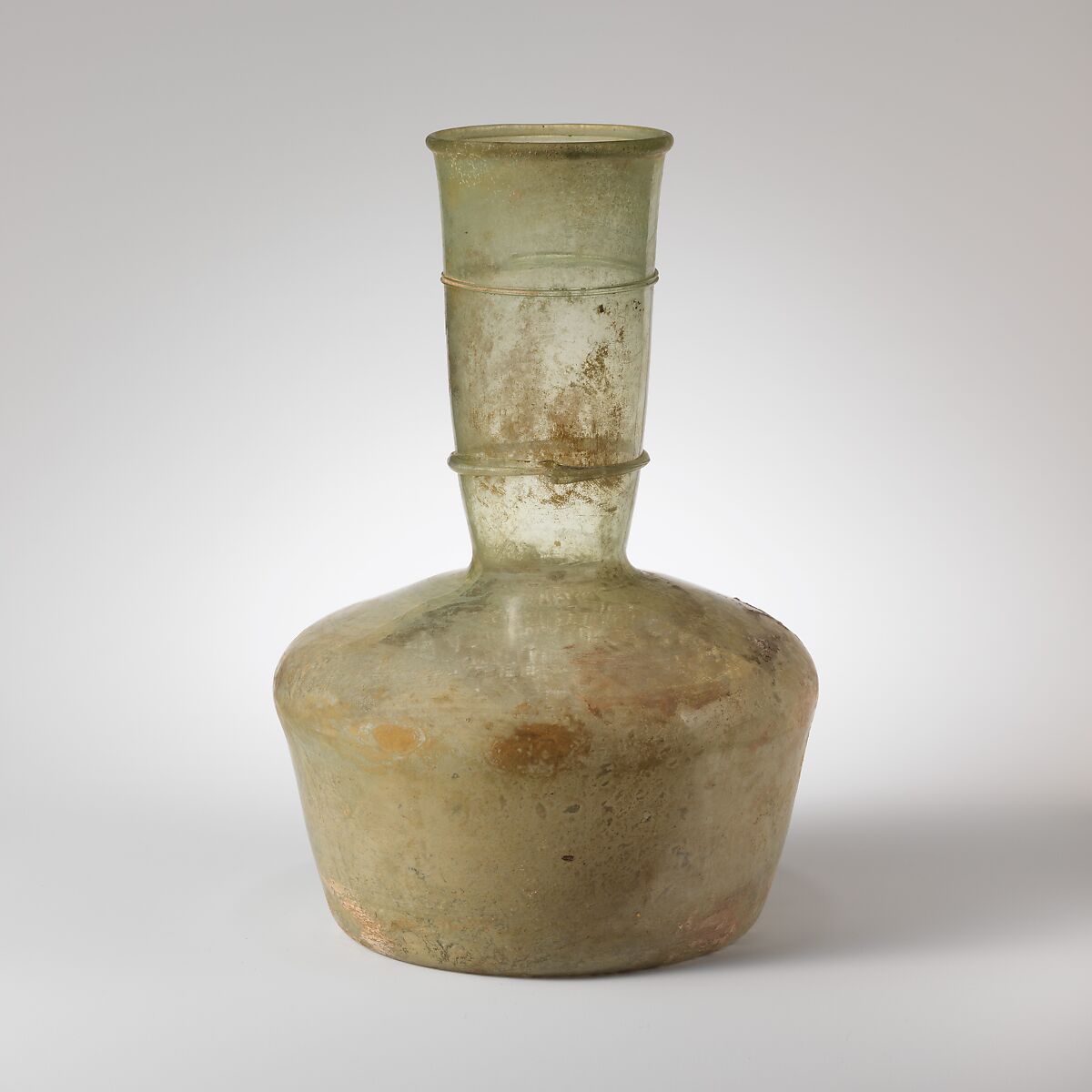 Glass bottle, Glass, Roman 