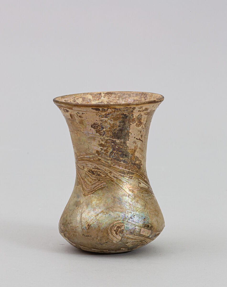 Glass bell beaker, Glass, Frankish 