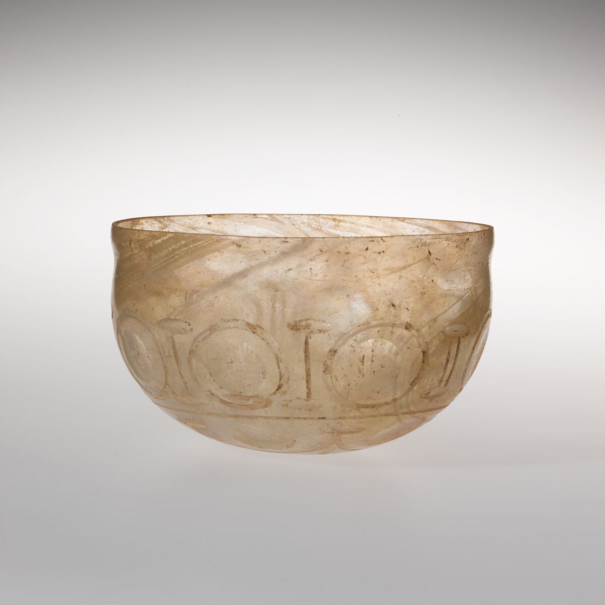 Glass bowl, Glass, Roman