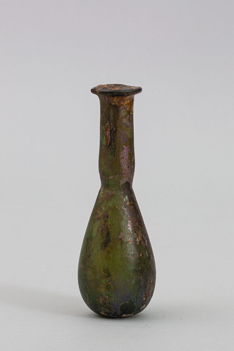 Glass perfume bottle, Glass, Roman 