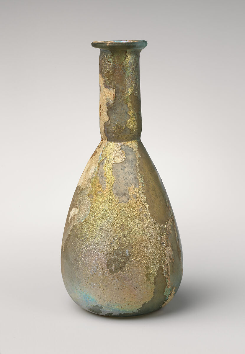 Glass perfume bottle, Glass, Roman 