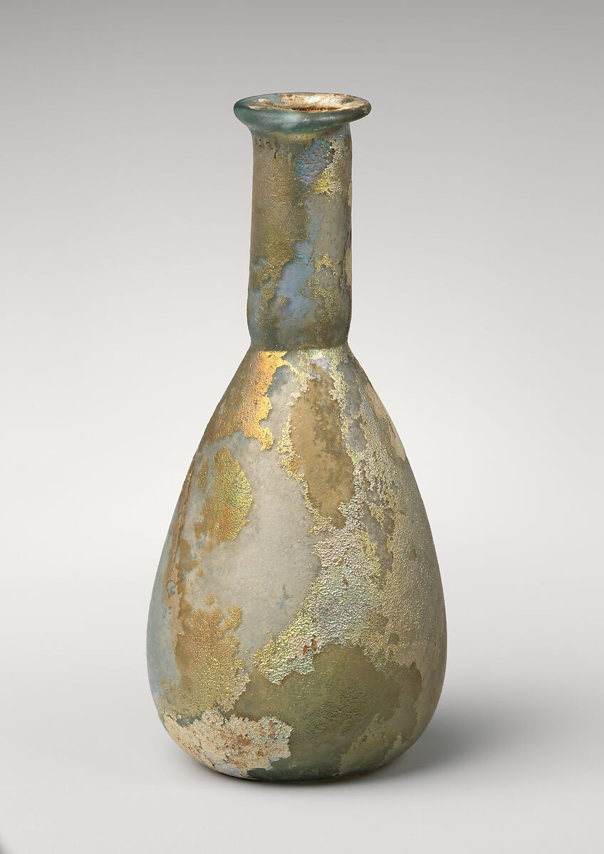 Glass perfume bottle, Glass, Roman