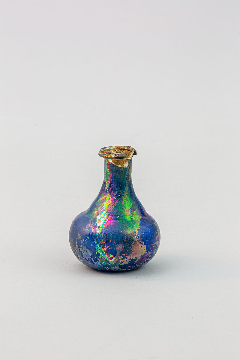 Glass perfume bottle, Glass, Roman 