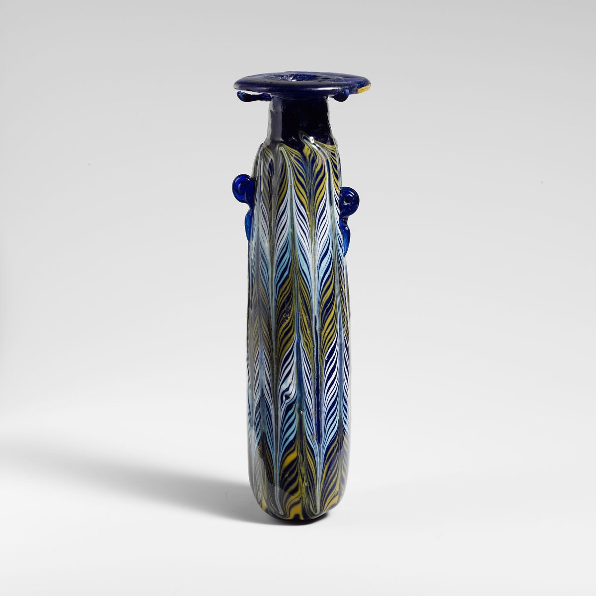 Glass alabastron (perfume bottle), Glass, Eastern Mediterranean or Italian 