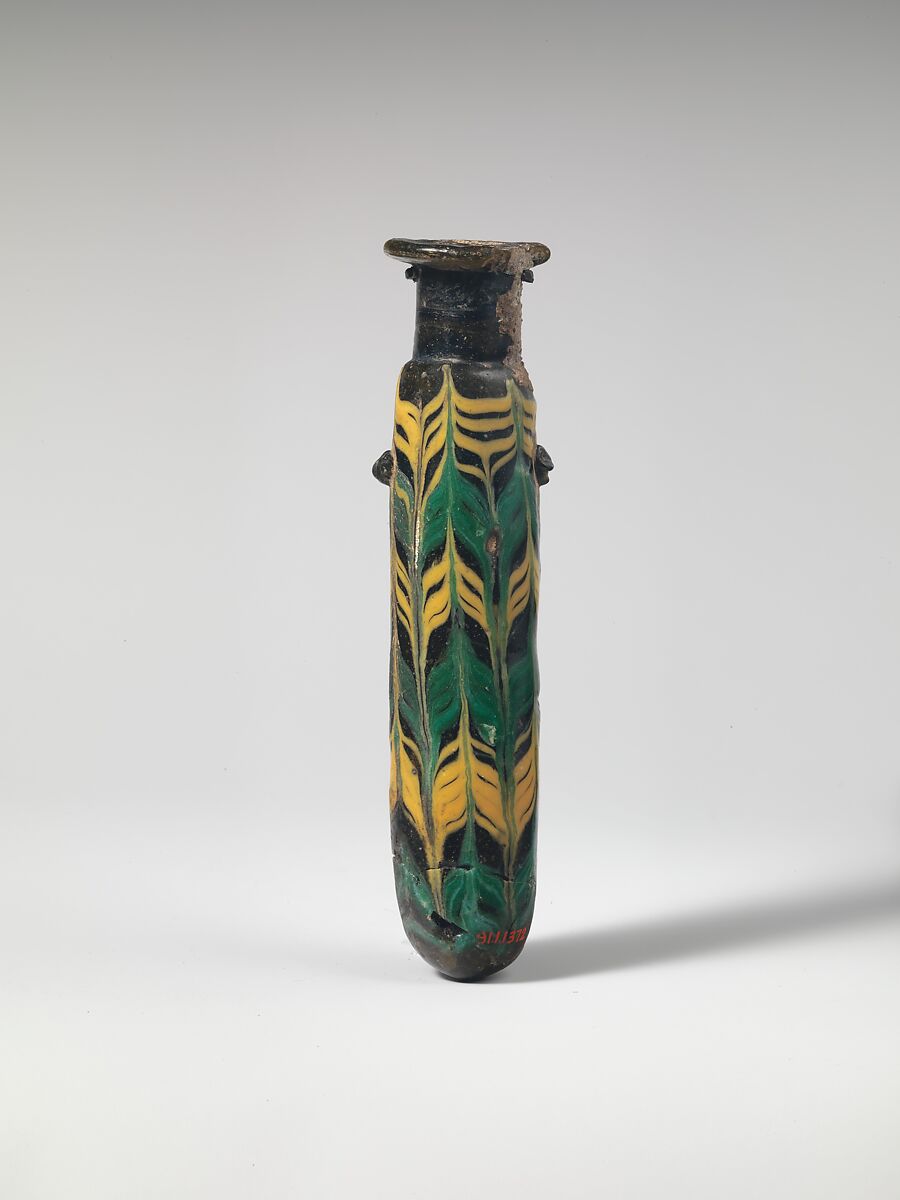 Glass alabastron (perfume bottle), Glass, Greek, Eastern Mediterranean