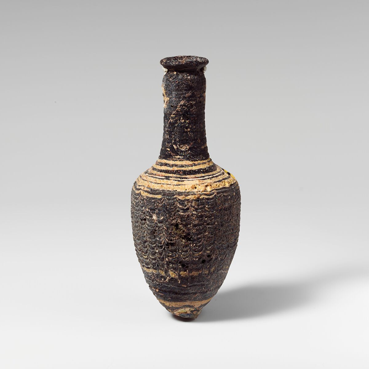 Glass amphoriskos (perfume bottle), Glass, Greek, Eastern Mediterranean 