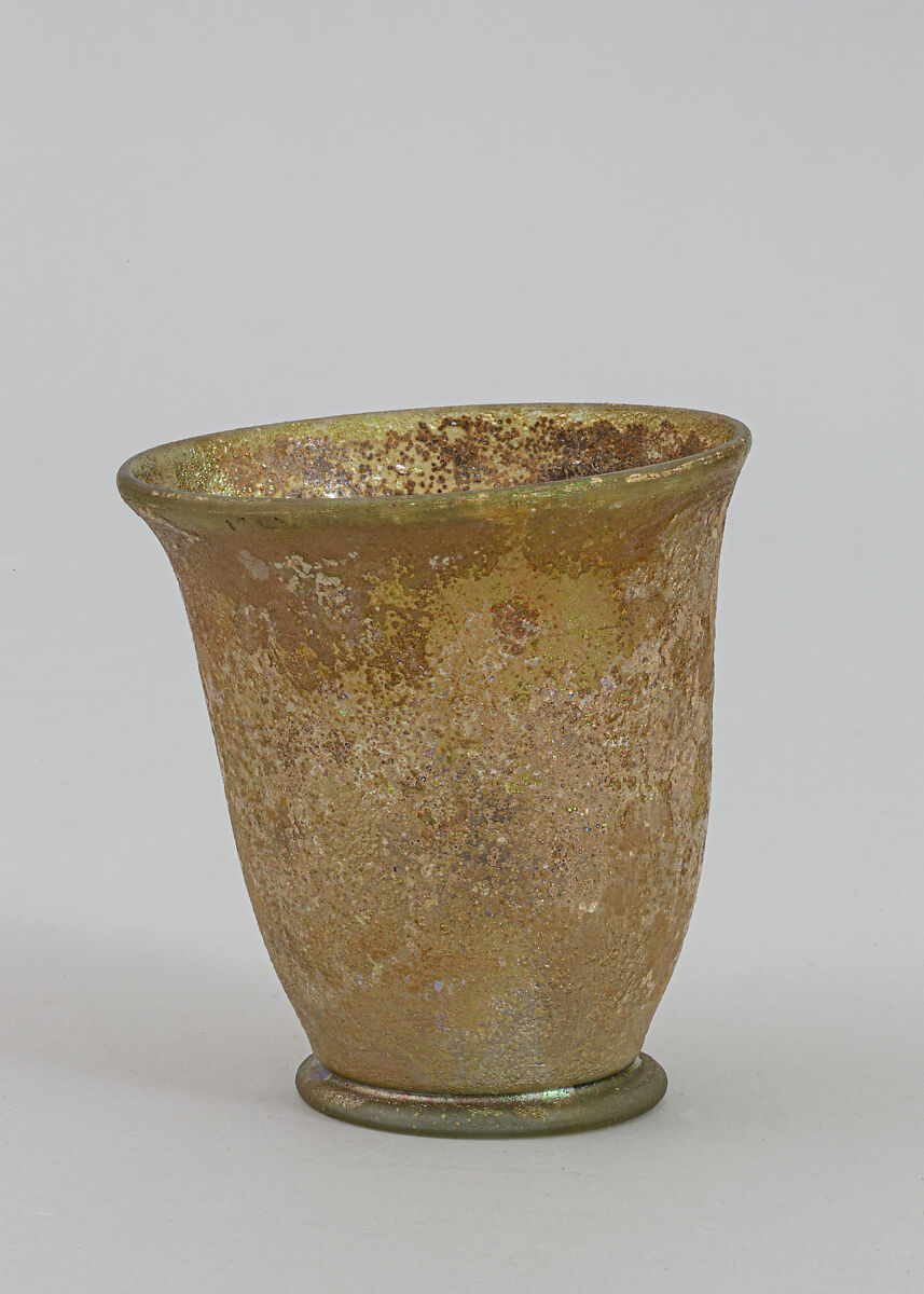 Glass beaker, Glass, Roman 