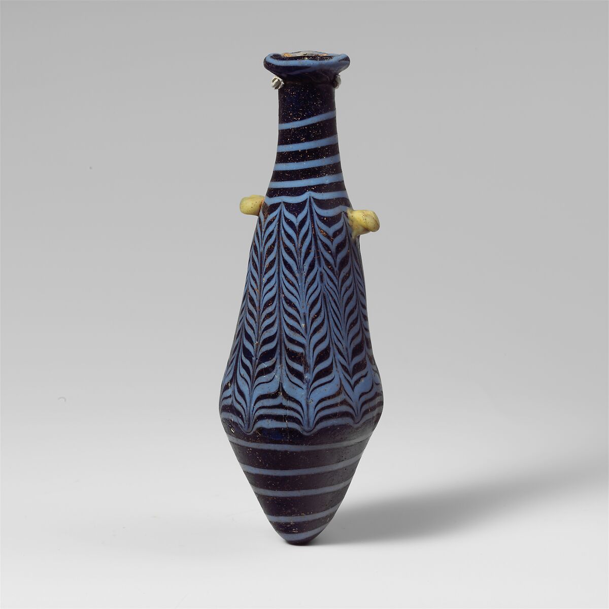 Glass alabastron (perfume bottle), Glass, Greek, Eastern Mediterranean