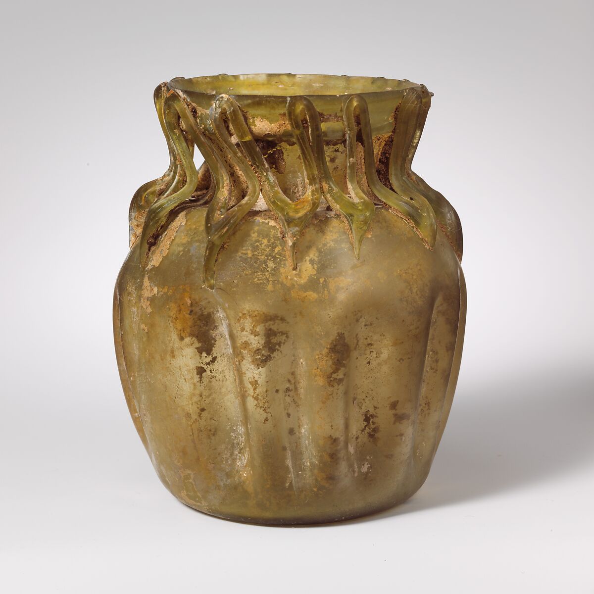 Glass jar, Glass, Roman, Syrian 