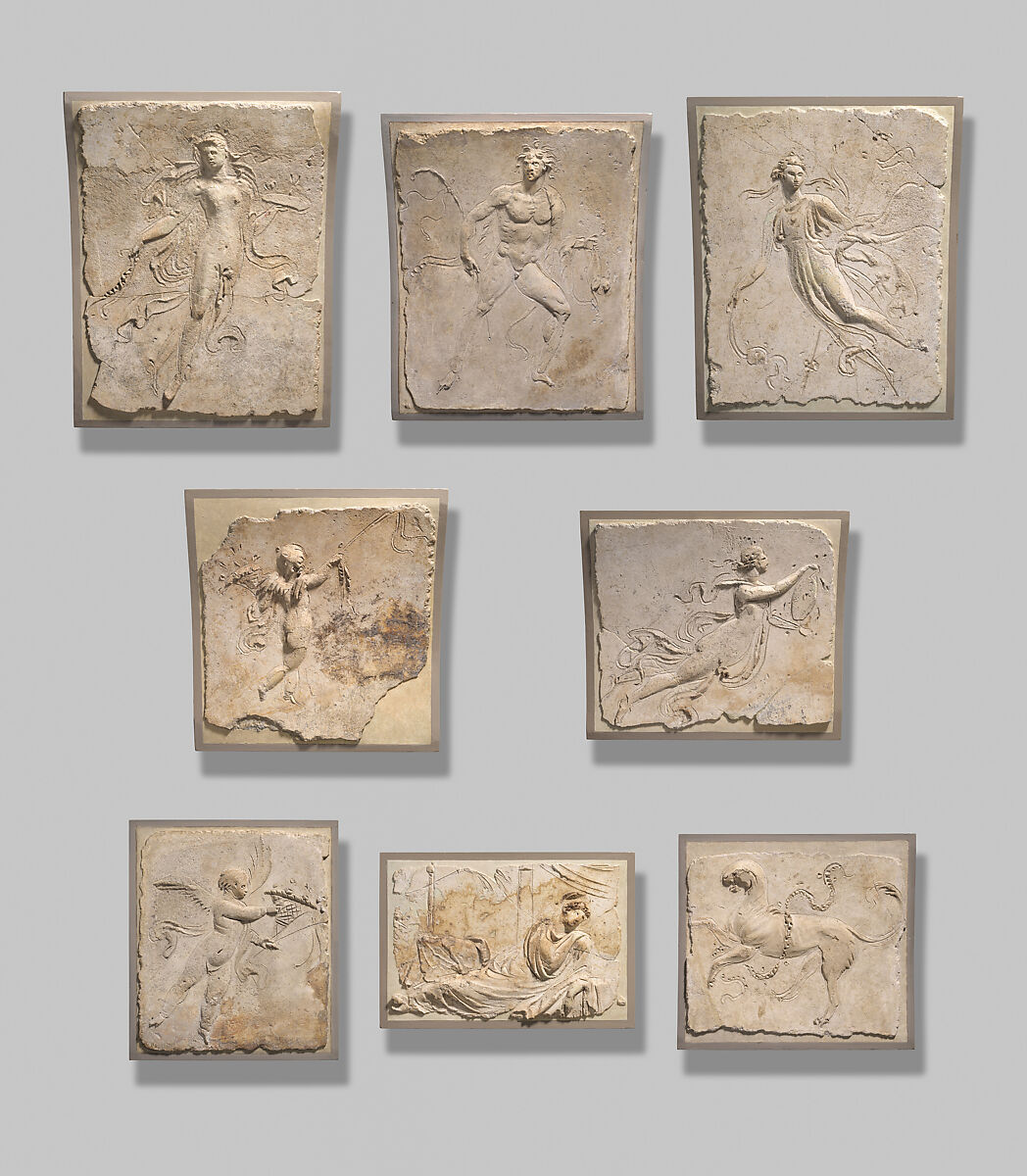 Stucco relief panel, Stucco, Roman