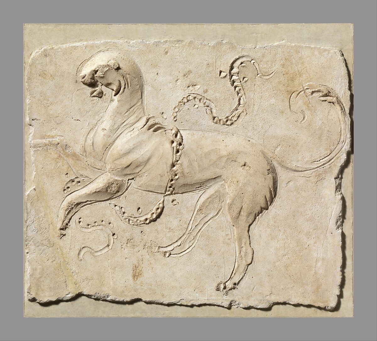 Stucco relief panel, Stucco, Roman