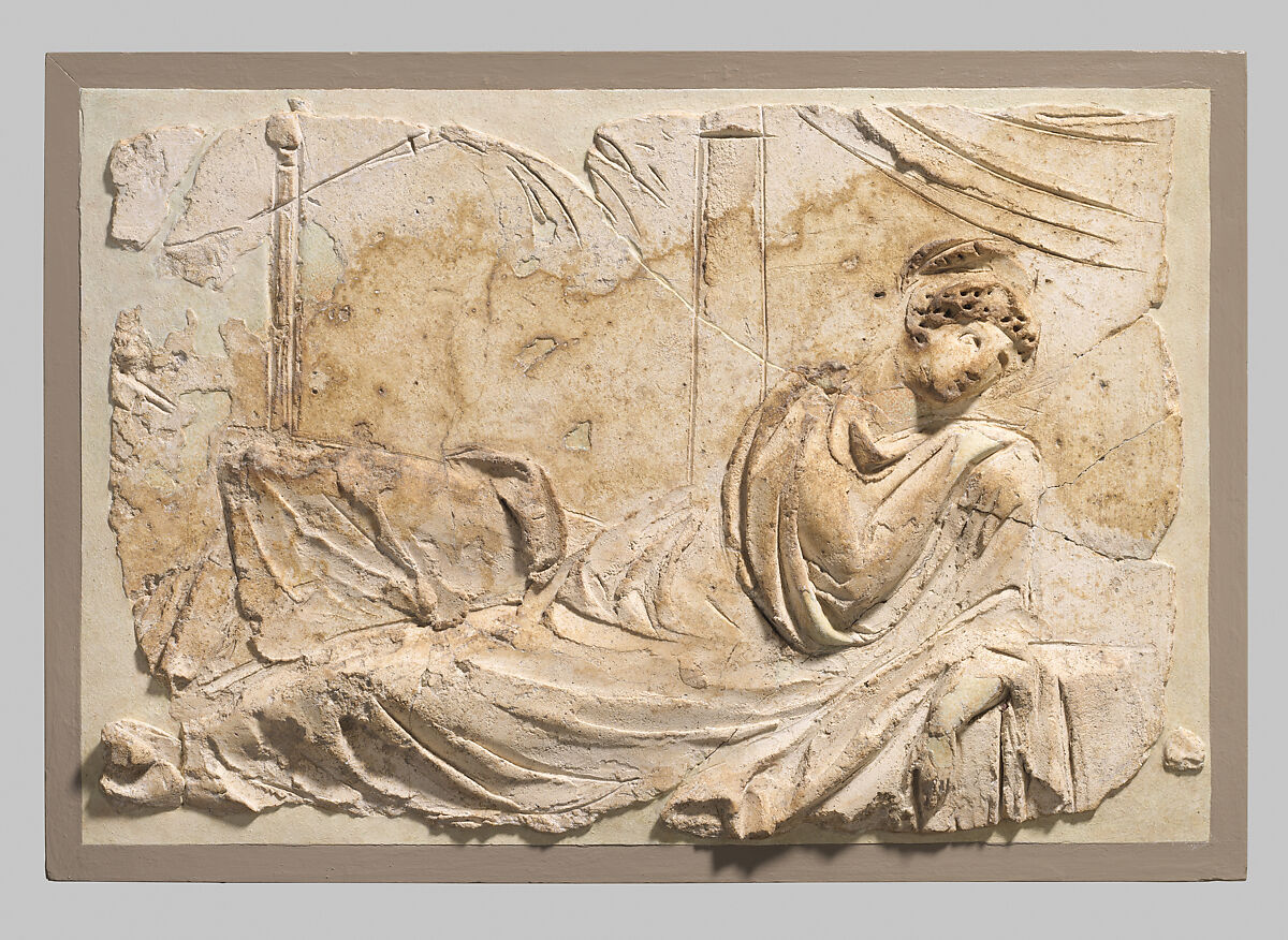 Stucco relief panel, Stucco, Roman 