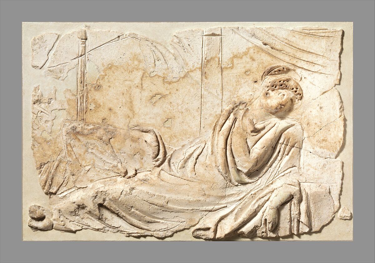 Stucco relief panel, Stucco, Roman