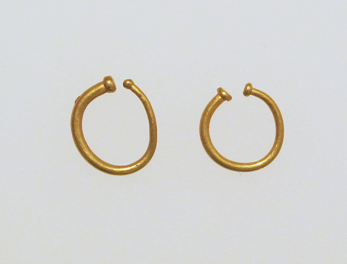 Earrings, Gold, Etruscan 