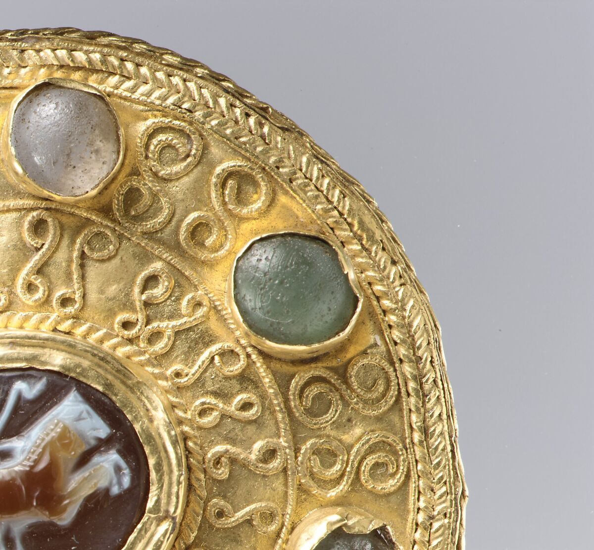 Ring with scarab, Carnelian, gold 