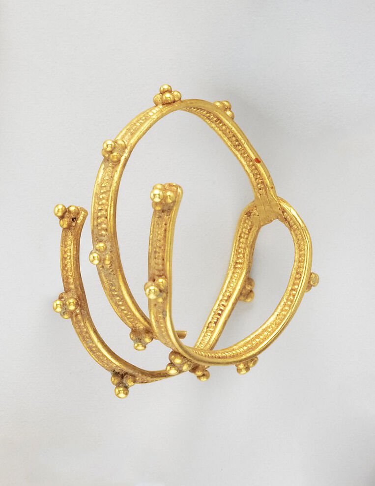 Gold spiral, Gold, Etruscan 