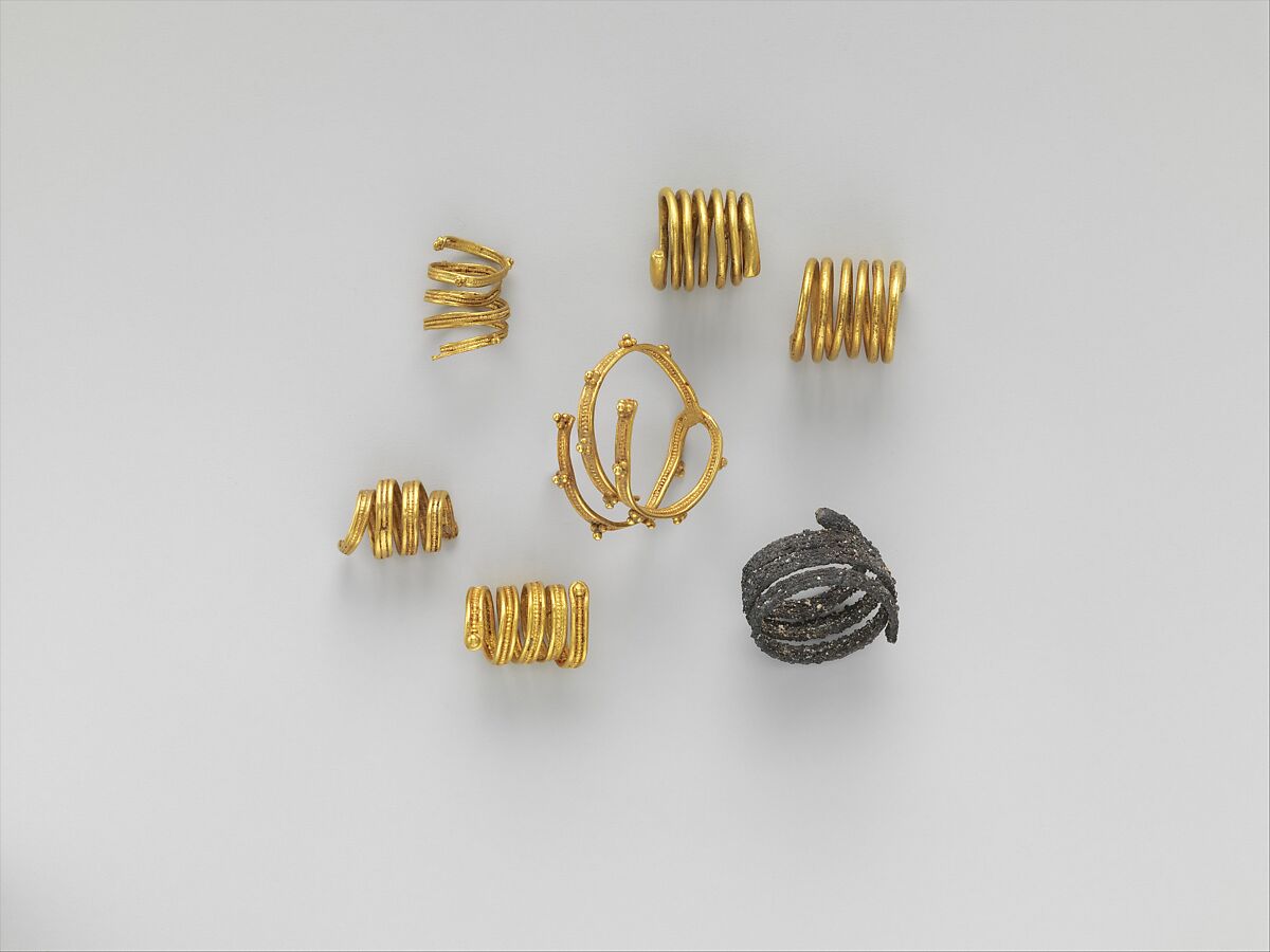 Gold spiral, Gold, Etruscan 