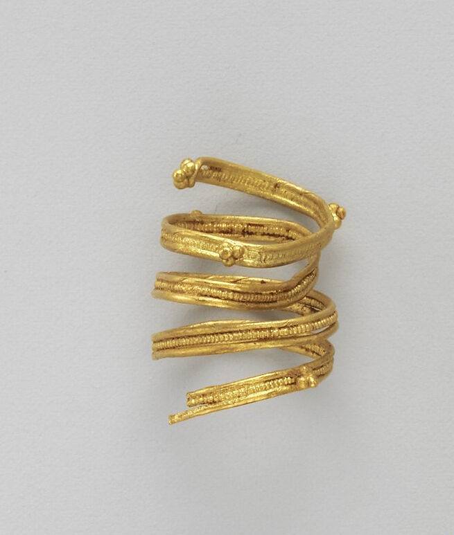 Gold spiral, Gold, Etruscan 