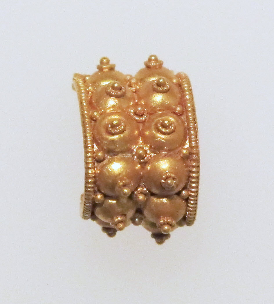 Earring, baule type, Gold, Etruscan 