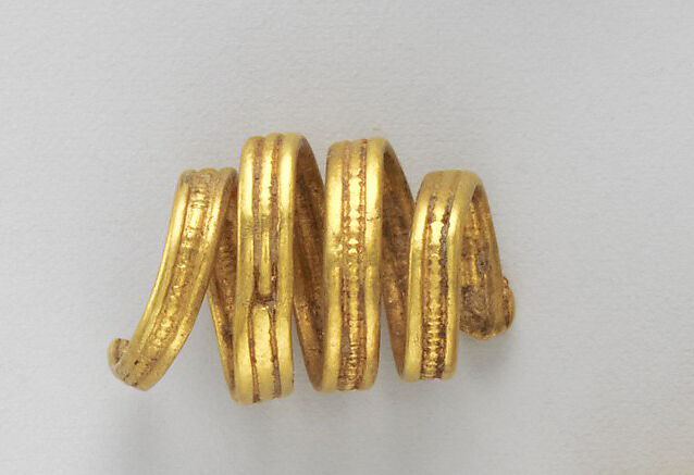 Gold spiral, Gold, Etruscan 