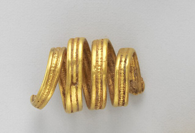 Gold spiral | Etruscan | Archaic | The Metropolitan Museum of Art