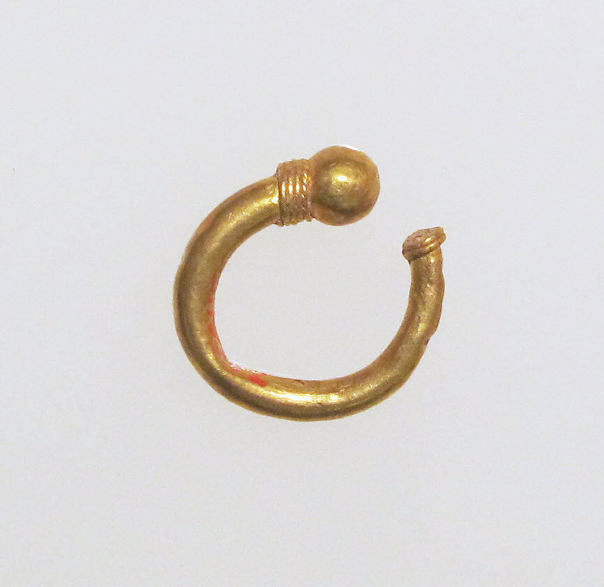 Earring, trumpet-shaped, GOLD, Etruscan 
