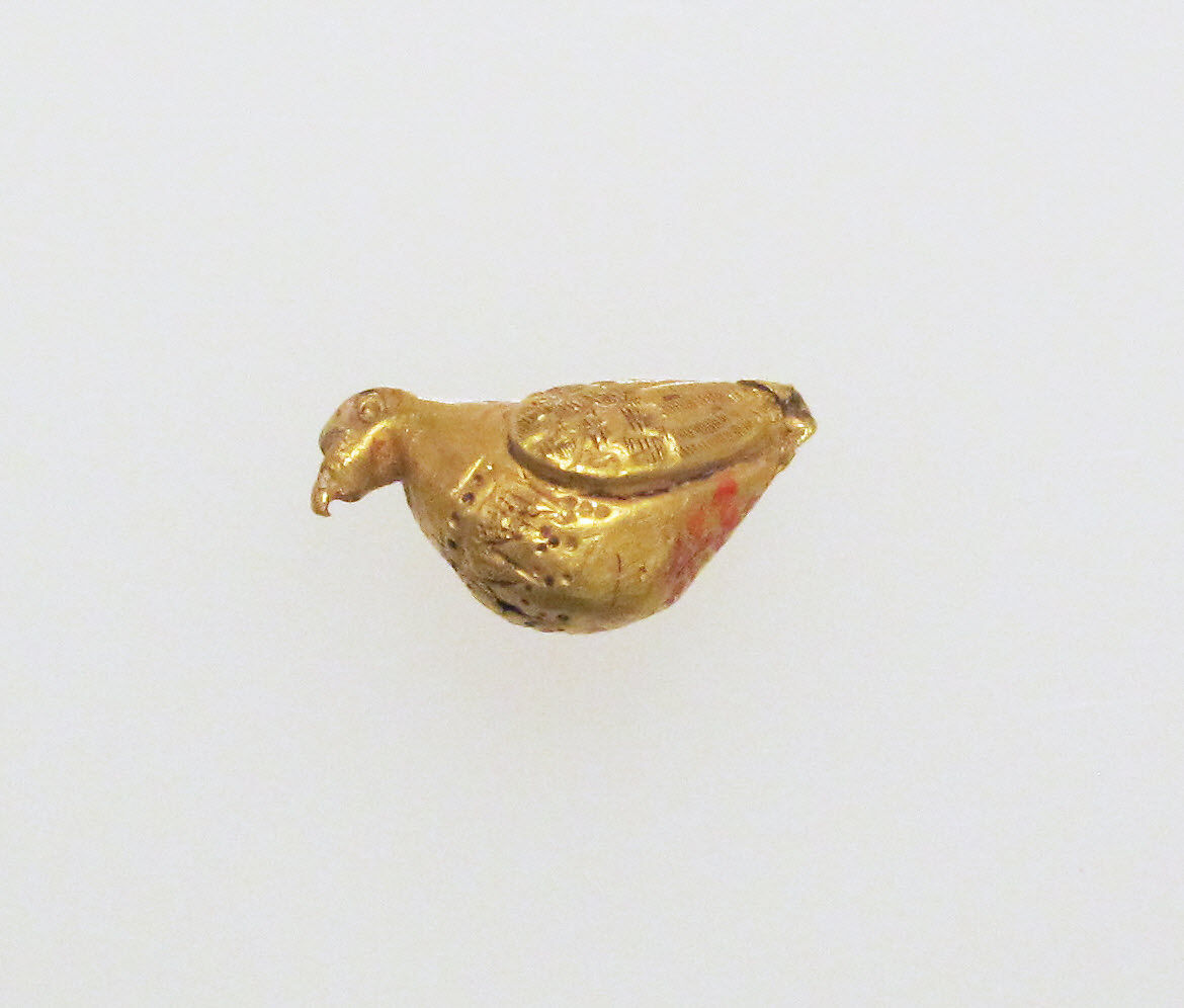 Earring pendant, bird, Gold, Etruscan 