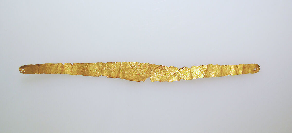 Wreath fillet, funerary, GOLD, Etruscan 