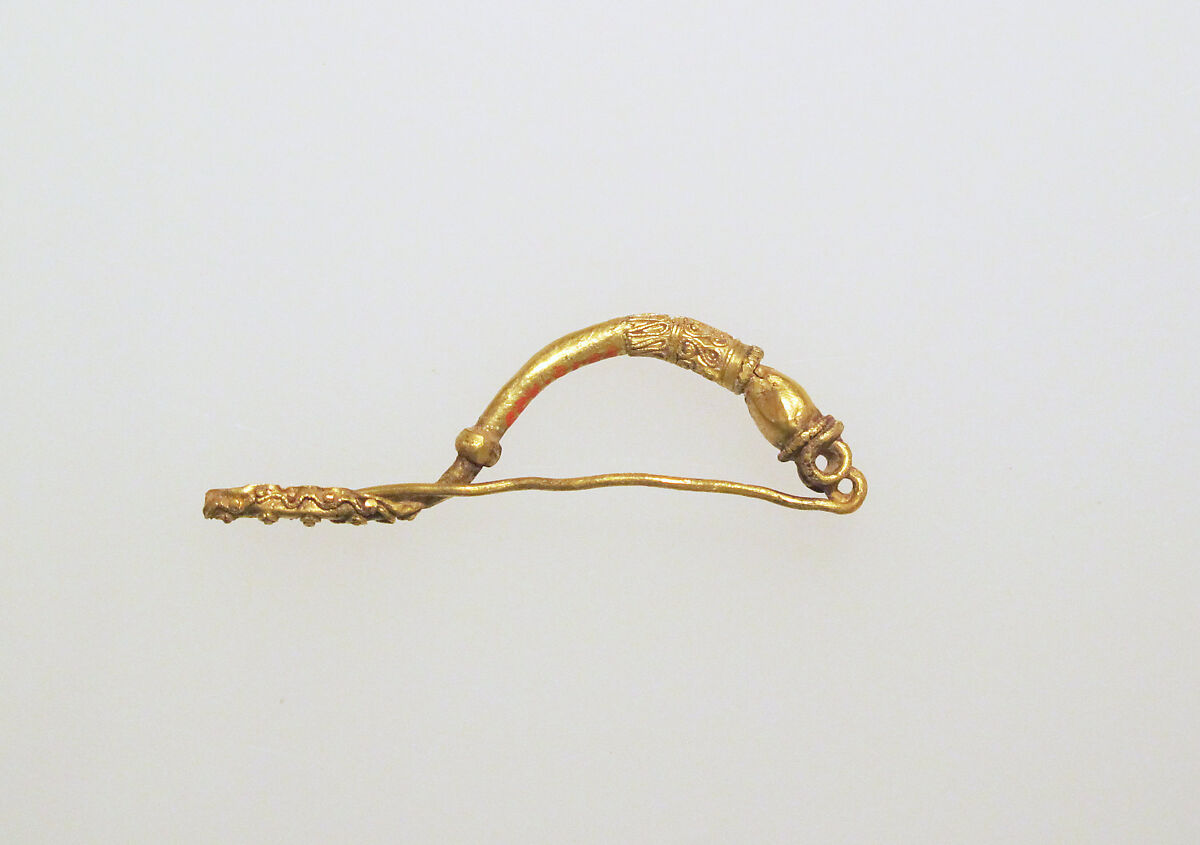 Fibula, bow-shaped, Gold, Italic 
