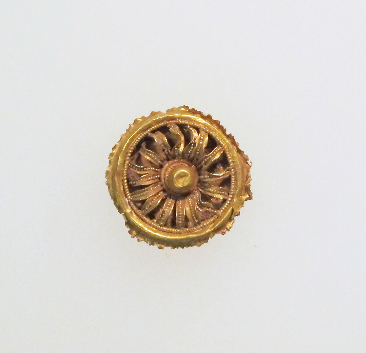 Disk with rosette, Gold, Etruscan