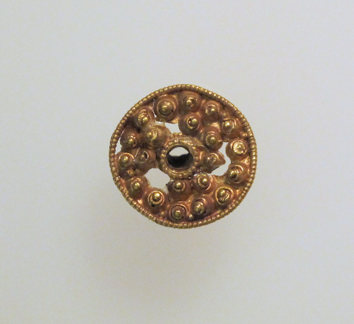Disk stud, Gold, Etruscan 