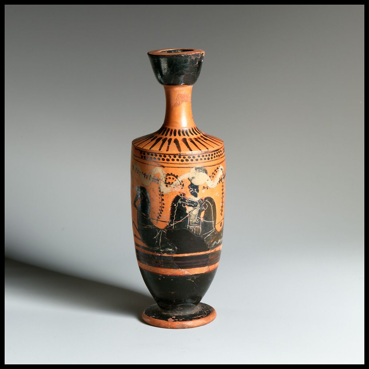 Lekythos, Terracotta, Greek, Attic 