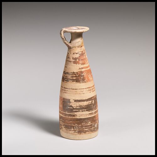 Terracotta alabastron (perfume vase)