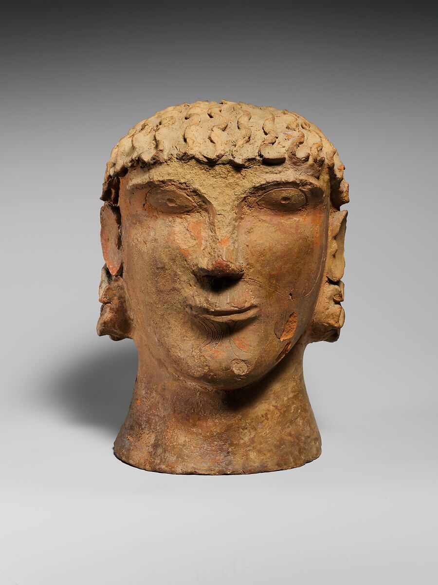 Terracotta canopic urn, Terracotta, Etruscan, Chiusi or environs