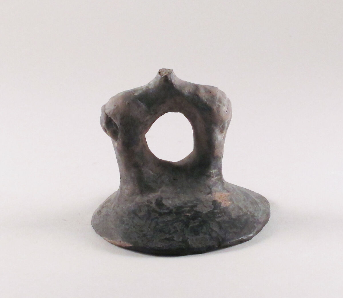 Jug with lid, Terracotta, Etruscan