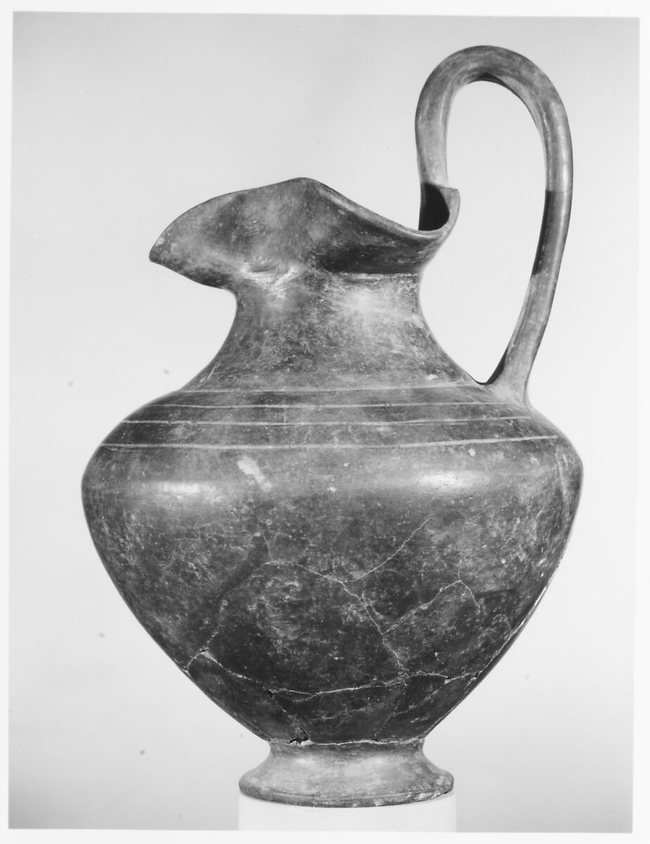 Oinochoe, Terracotta, Etruscan