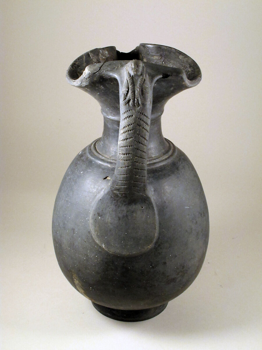 Oinochoe, Terracotta, Etruscan
