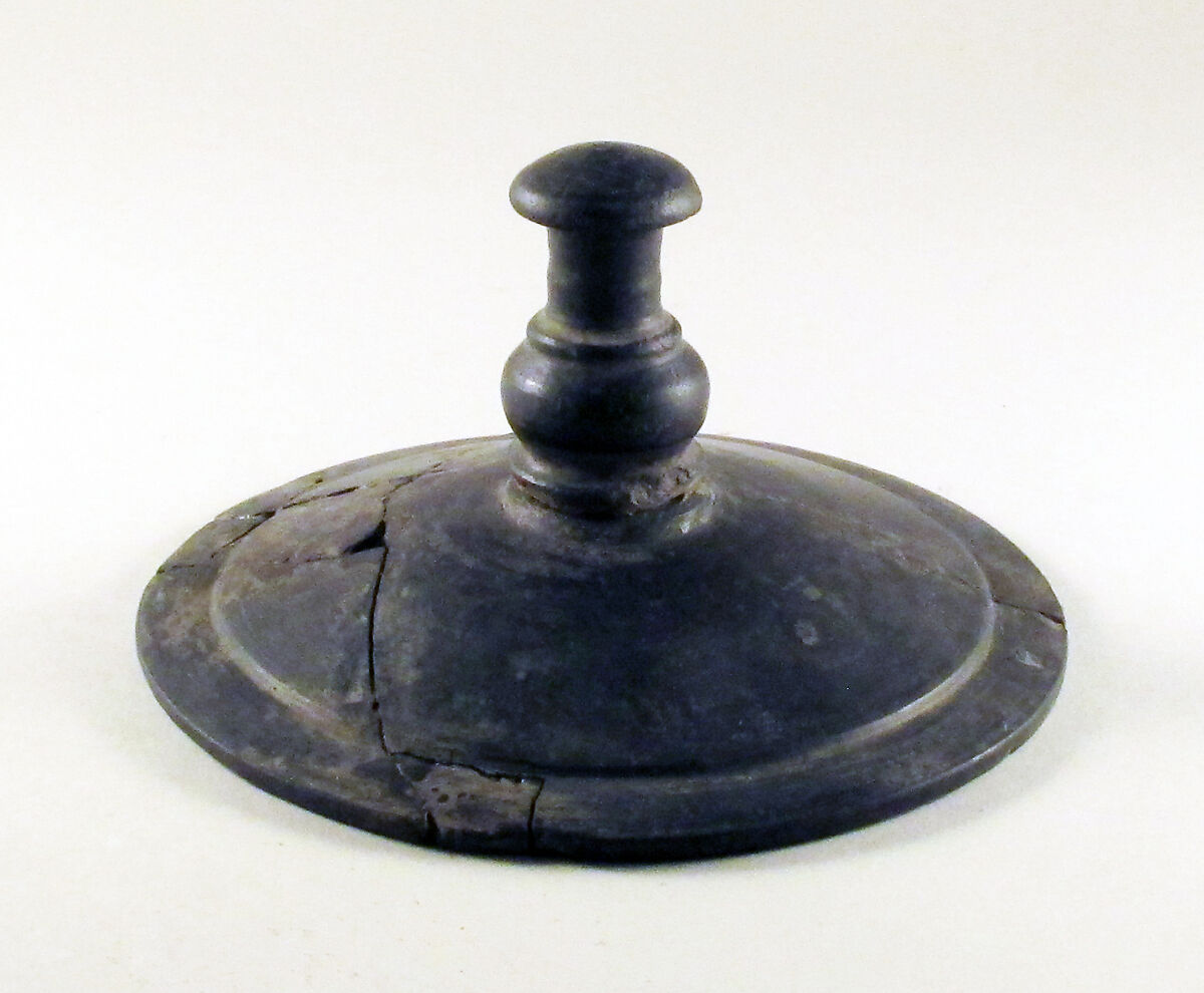 Jar with lid, Terracotta, Etruscan