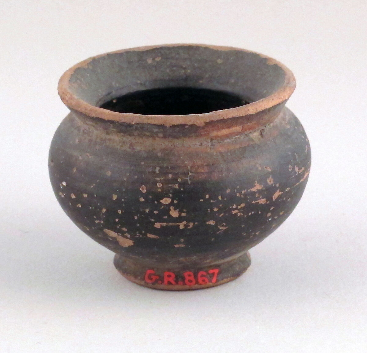 Jar, miniature, Terracotta, Etruscan 