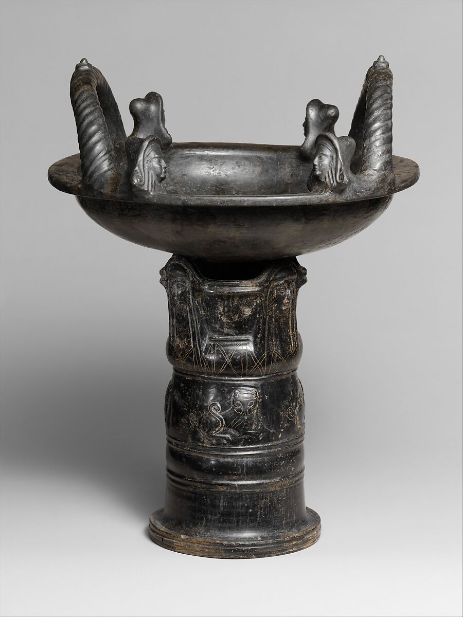 Terracotta stand, Terracotta, Etruscan 