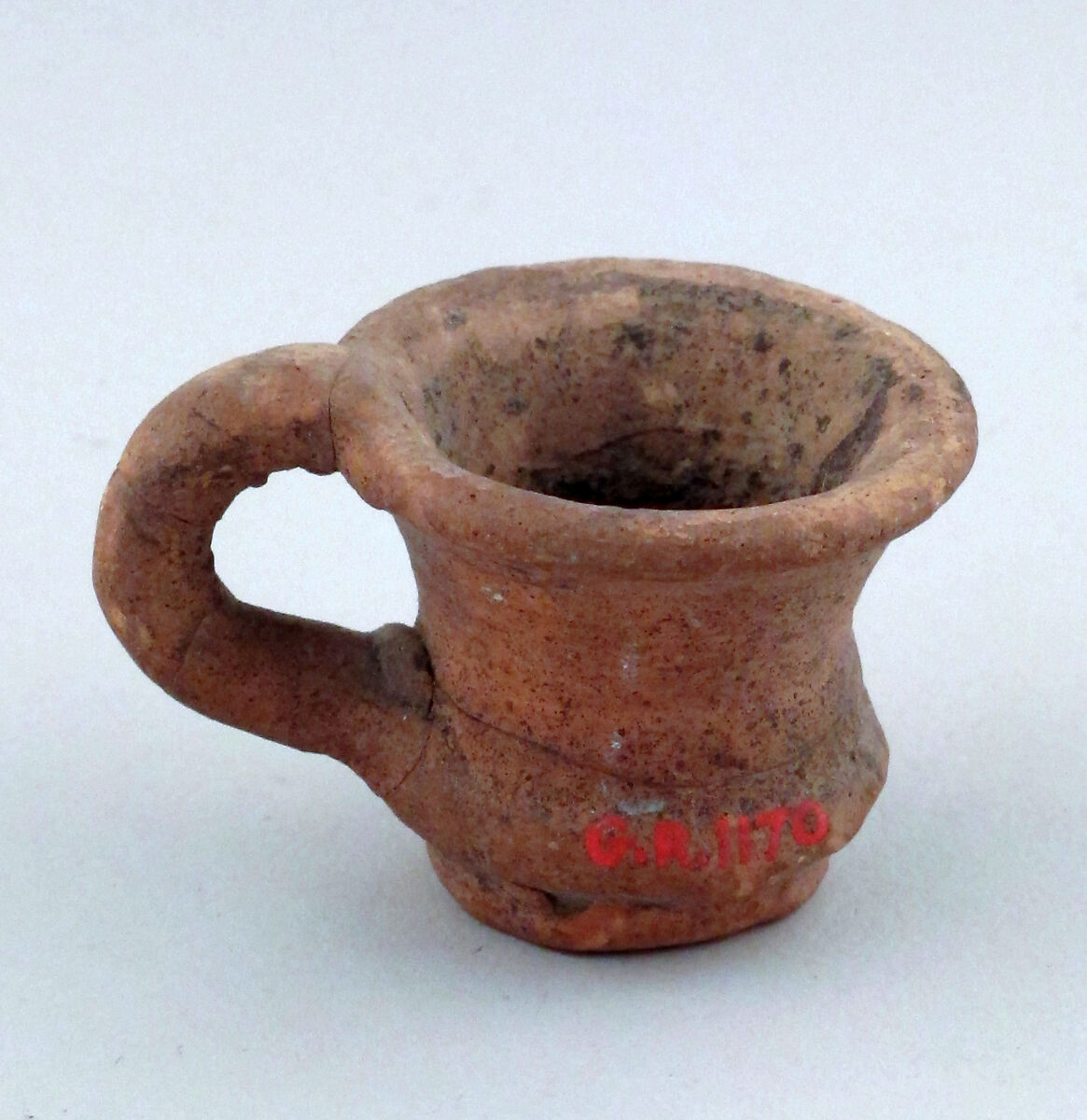 Cup, miniature, Terracotta, Etruscan 