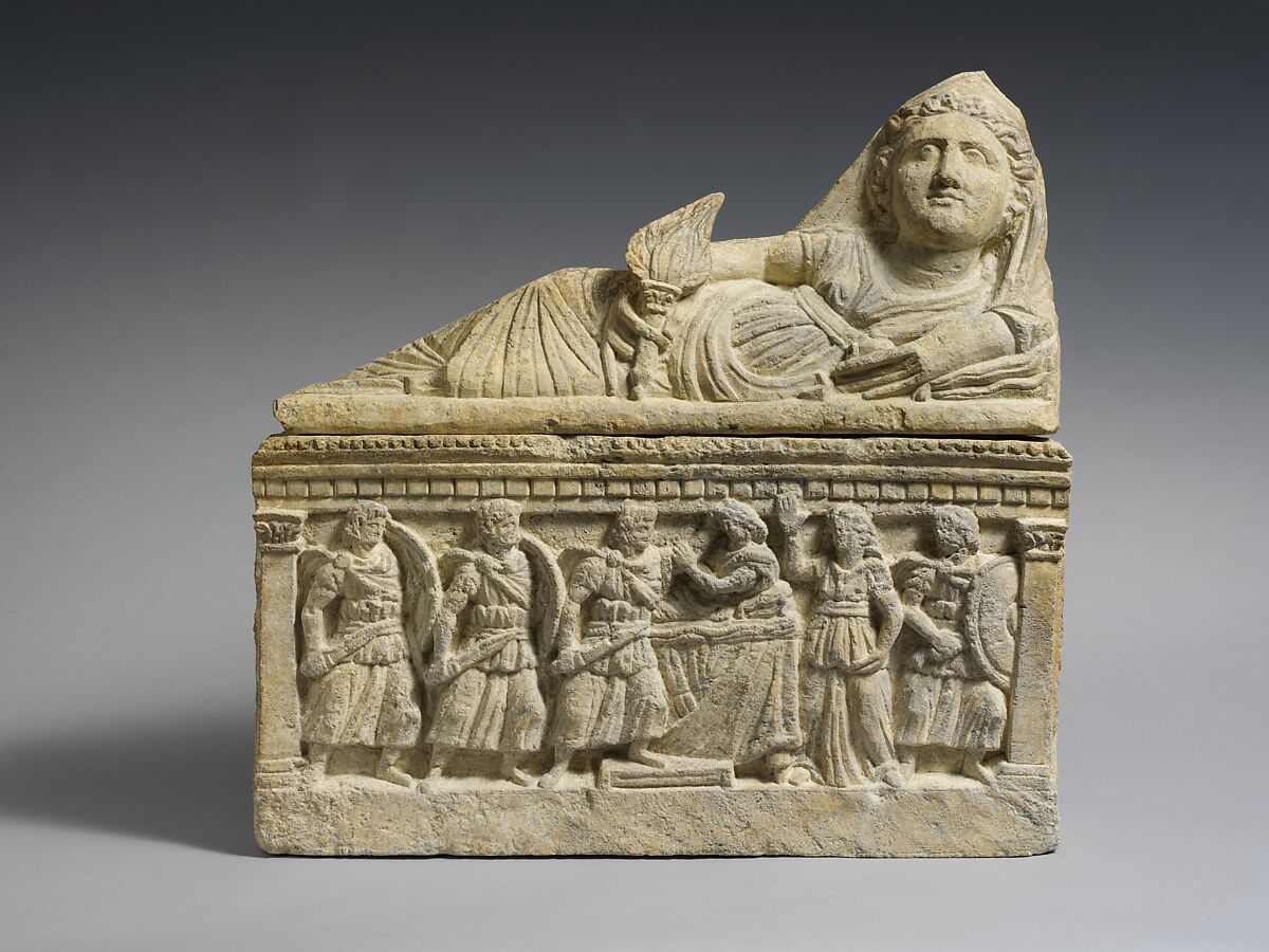 Travertine Cinerary Urn Etruscan Hellenistic The Metropolitan Museum Of Art