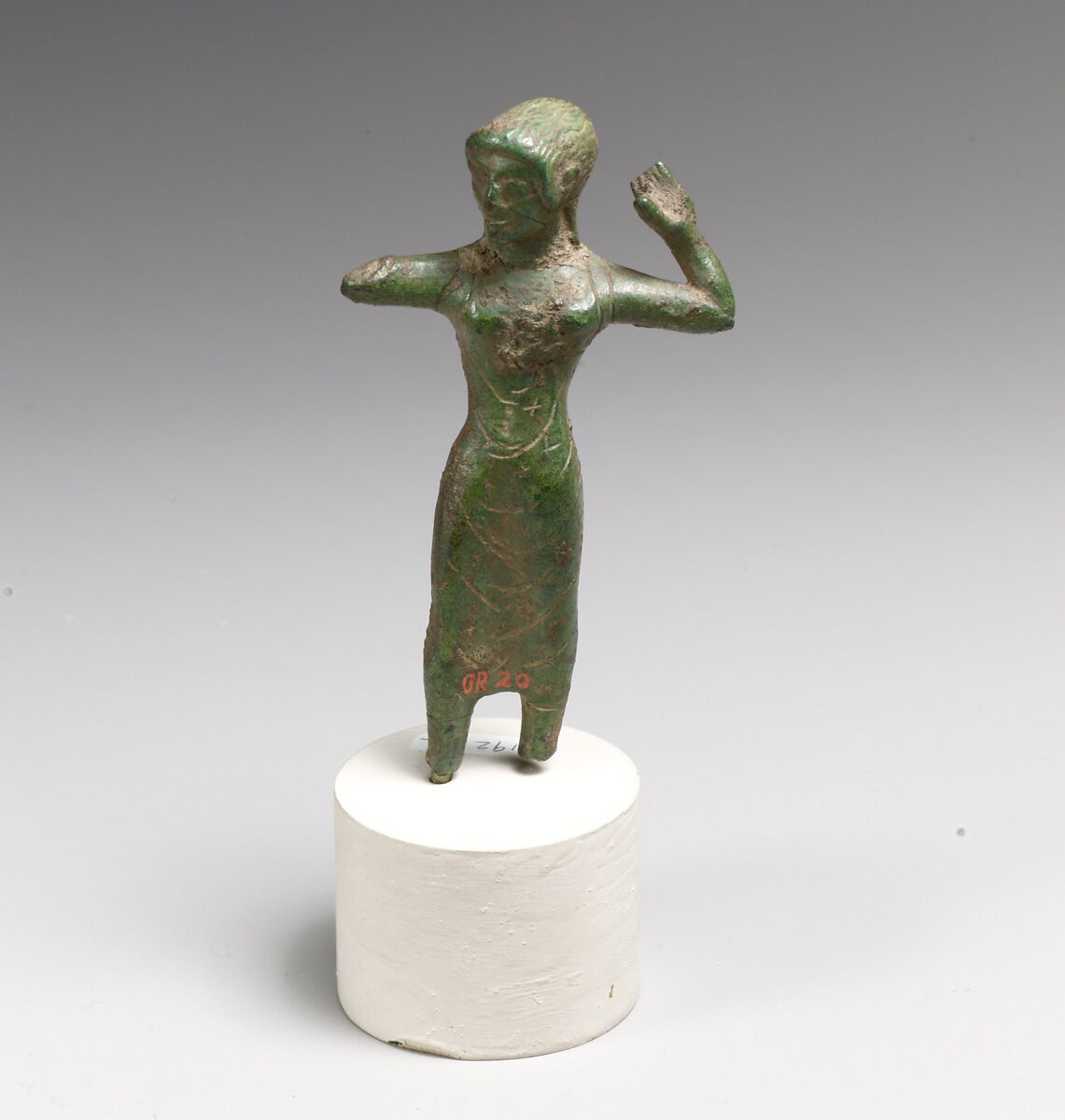 Statuette of a woman, Bronze, Etruscan 